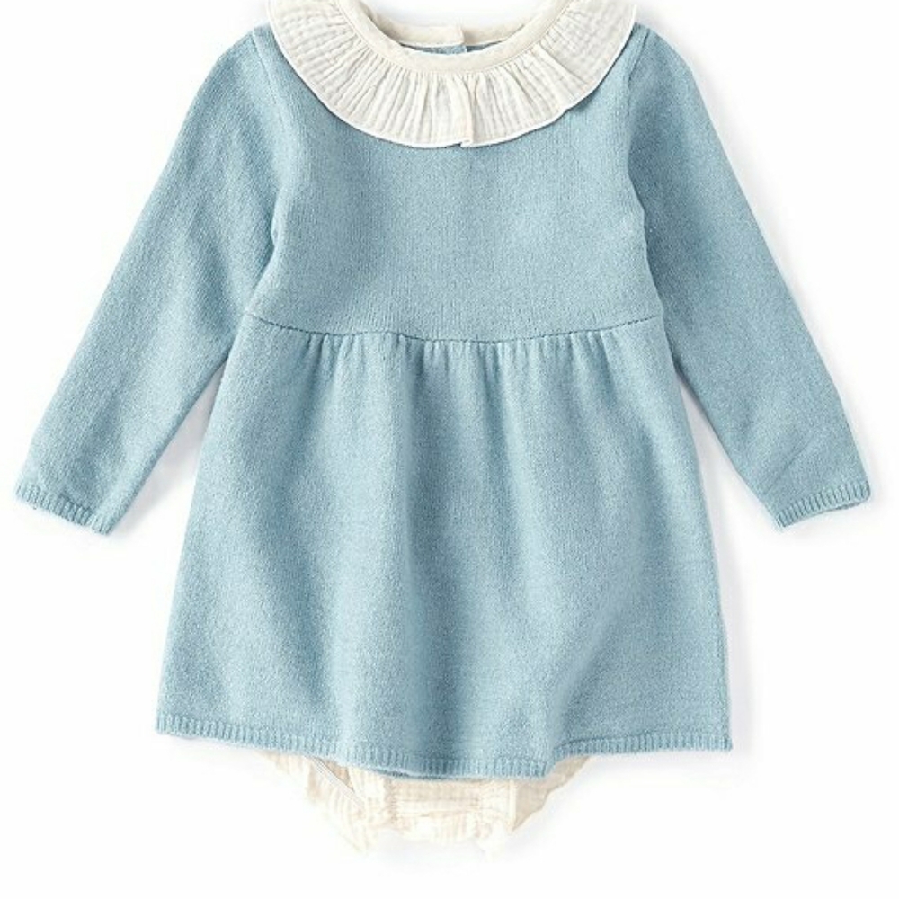 NWT Lt Blue Dress & Panty 24M